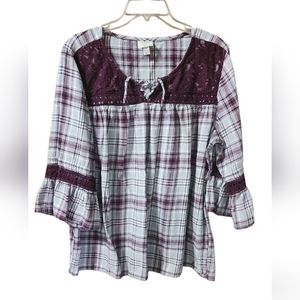 St. John’s Bay multicolored blouse. Size XL